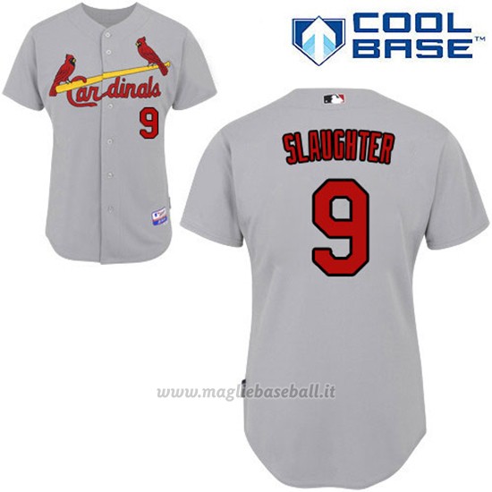 Maglia Baseball Uomo St. Louis Cardinals Mike Piazza Grigio Cool Base